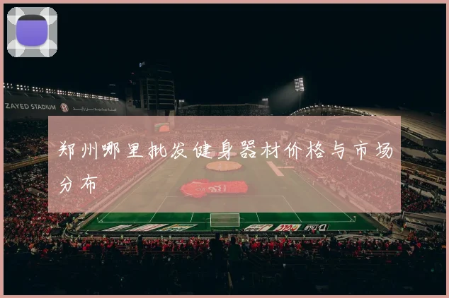 郑州哪里批发健身器材价格与市场分布